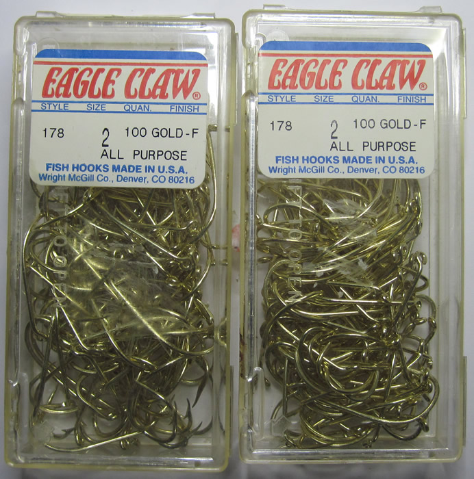 eagle claw gold hooks